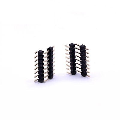 Doppelte Reihen-Leiterplatte-Plastikverbindungsstücke, 2.54mm Neigung SMD Pin Header