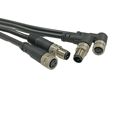Kundengebundene Länge Außenkabel M8 freien Endes weibliche wasserdichte Versammlungen Verbindungsstück-4pin