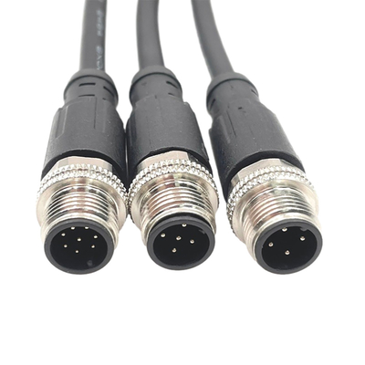 Wasserdichter M12 Kabel-Mann zur Frau mit 4 Pin 8 Pin Connector
