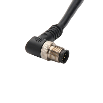 Rechtwinkliges elektrisches Drahtseil mit IP67 imprägniern M12 2 Pin 3 Pin 4 Pin Connector