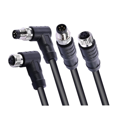 IP67 verkabeln wasserdichtes Verbindungsstück des Kabel-M8 5 Pin Female Molding Shield, PVC-, dasjacke elektrischen Fahrrad-Roller verkabelt