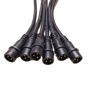 1M Long Black Color Energie unter Verwendung der mehrpoligen wasserdichten M18 Kabel im Freien