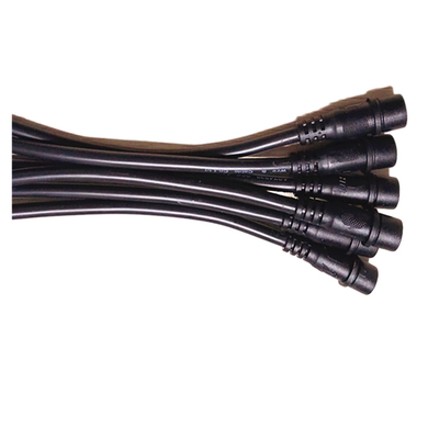 1M Long Black Color Energie unter Verwendung der mehrpoligen wasserdichten M18 Kabel im Freien