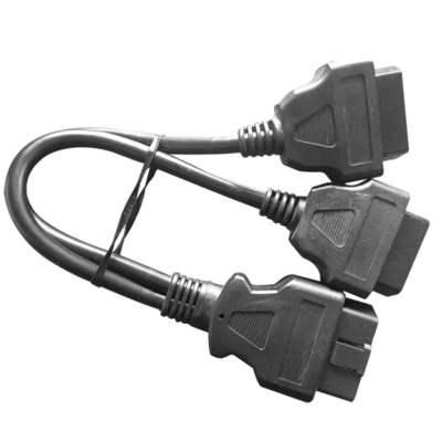 2 in 1 Mann des Overmolded-Automobil-Kabelbaum-16pins 2 zur weiblichen Y Teiler-Art