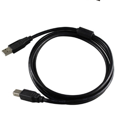Schwarzes Hochgeschwindigkeits-USB-Kabel, ein Mann zu einem weiblichen 2,0 USB Drucker Cord