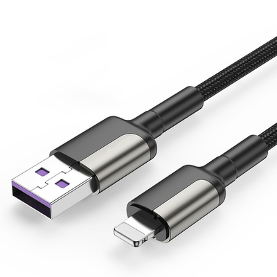 Verkabeln schnelles Aufladungsdaten-Kabel Soems, Nylonmikro-USB 2.4A für Iphone