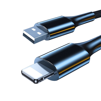 Verkabeln schnelles Aufladungsdaten-Kabel Soems, Nylonmikro-USB 2.4A für Iphone