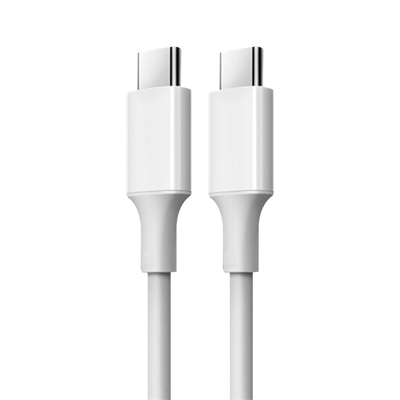 Weiße Farbe USB C bis schnelles Kabel C Gebührenmit PVC-Jacke 20V 3A 60W