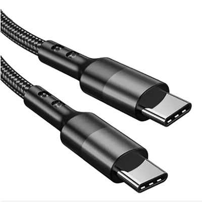 3Ft Länge umsponnenes Nylonkabel-schwarze Farbe USBs C für Laptop-Tablet
