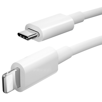 3Ft Länge USBs Aufladungsweiße Farbe Usb C bis C des daten-Kabel-Usb3.1 mit PVC-Jacke