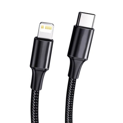 Schnelles Aufladungskabel schwarze Farbe-USBs mit umsponnener Übergangsnylongeschwindigkeit der Abdeckungs-10Gbps