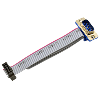 30cm Längen-flaches Flachkabel-Versammlung DB 9 Pin Male To Female Connector