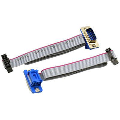 30cm Längen-flaches Flachkabel-Versammlung DB 9 Pin Male To Female Connector