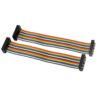 Kabel der Regenbogen-Farbeidc, 2mm Neigungs-Flachkabel 40 Pin 50 Pin 60 Pin