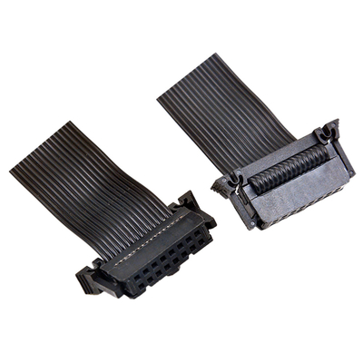 Flache IDC 40 Pin Ribbon Cable 2.54mm Neigung der schwarze Farbefür den Computer Automobil