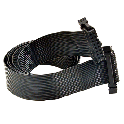 Flache IDC 40 Pin Ribbon Cable 2.54mm Neigung der schwarze Farbefür den Computer Automobil