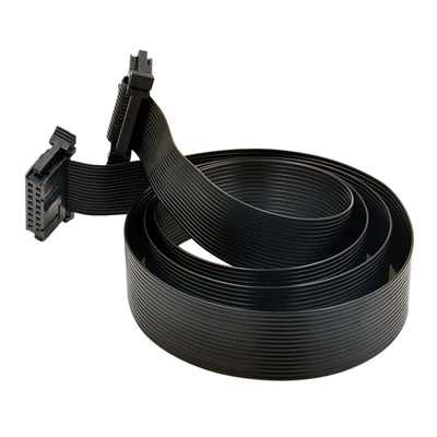 Flache IDC 40 Pin Ribbon Cable 2.54mm Neigung der schwarze Farbefür den Computer Automobil