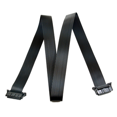 Flache IDC 40 Pin Ribbon Cable 2.54mm Neigung der schwarze Farbefür den Computer Automobil