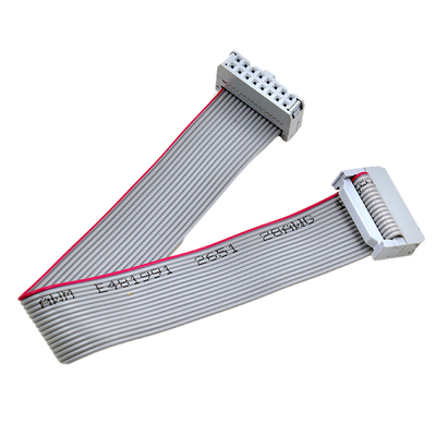 2.54mm doppelte flache Art 28AWG-Stempel des Reihen-IDC Flachkabel-UL2651