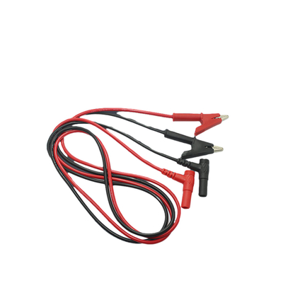 3Ft Abgreifklemme-Digitalmessinstrument verkabeln rote schwarze Farbe