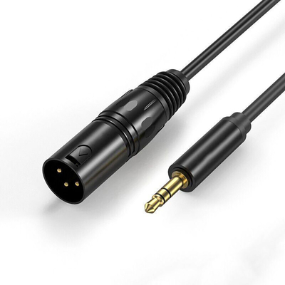 Kundengebundener 3,5 Millimeter Jack Coiled Cable 7 Mann Pin XLR zur Frau 3 Pin Xlr For Video Audio