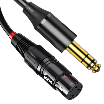 Kundengebundener 3,5 Millimeter Jack Coiled Cable 7 Mann Pin XLR zur Frau 3 Pin Xlr For Video Audio