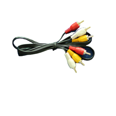 1 Meter-Video-Audiokabel-rotes gelbes weißes Farbe-DC 3.5mm für Fernsehvideorekorder