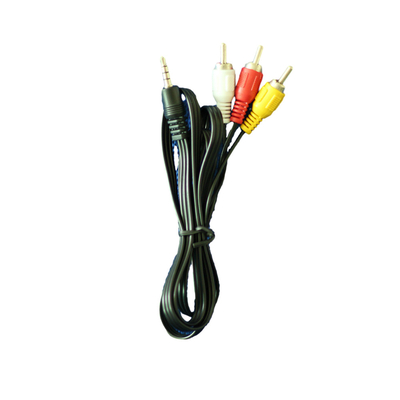 1 Meter-Video-Audiokabel-rotes gelbes weißes Farbe-DC 3.5mm für Fernsehvideorekorder