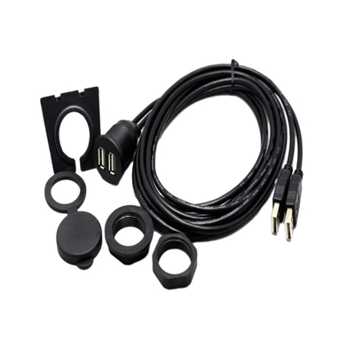 Wasserdichtes Doppelkabel des USB-Port-USB2.0 1 Meter für Auto-Motorrad