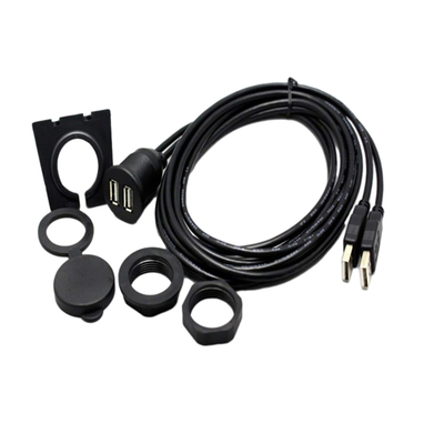 Wasserdichtes Doppelkabel des USB-Port-USB2.0 1 Meter für Auto-Motorrad