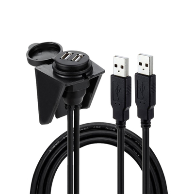 Wasserdichtes Doppelkabel des USB-Port-USB2.0 1 Meter für Auto-Motorrad