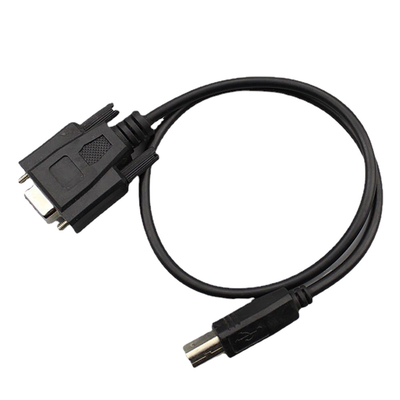 Kundenspezifische Frau RS232 Overmolding der Kabel-DB9 zu männlicher Art USBs 2,0 B