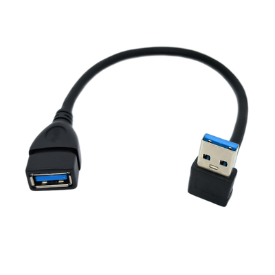 90 Grad rechtwinkliges Aufladungsdaten-Kabel USBs mit Mann USBs 3,0 zum weiblichen Adapter