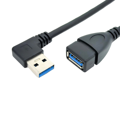 90 Grad rechtwinkliges Aufladungsdaten-Kabel USBs mit Mann USBs 3,0 zum weiblichen Adapter