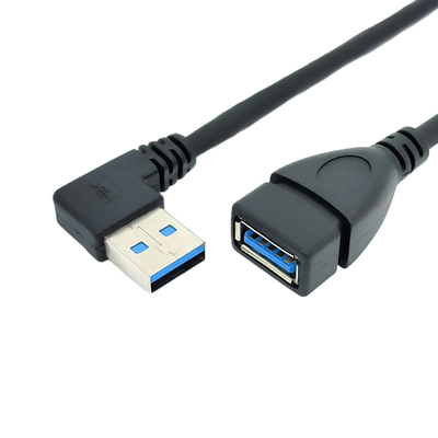 90 Grad rechtwinkliges Aufladungsdaten-Kabel USBs mit Mann USBs 3,0 zum weiblichen Adapter
