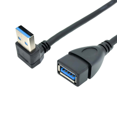 90 Grad rechtwinkliges Aufladungsdaten-Kabel USBs mit Mann USBs 3,0 zum weiblichen Adapter