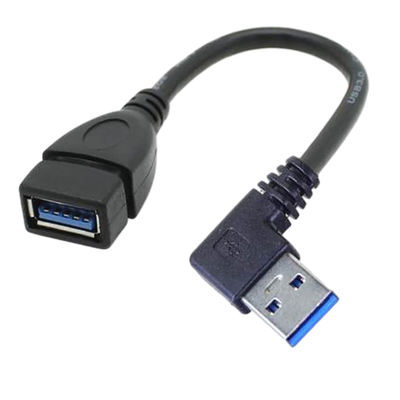 Aufladungsdaten-Kabel 2.4A USB, Recht OBEN hinunter linkes Winkel-Erweiterungs-Stromversorgungs-Kabel