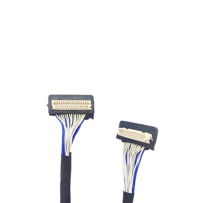 Kundenspezifisches LVDS Kabel DF9 31pin, Neigungs-Verbindungsstück-Art Flex Coaxial Cables 1mm