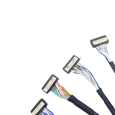 Kundenspezifisches LVDS Kabel DF9 31pin, Neigungs-Verbindungsstück-Art Flex Coaxial Cables 1mm