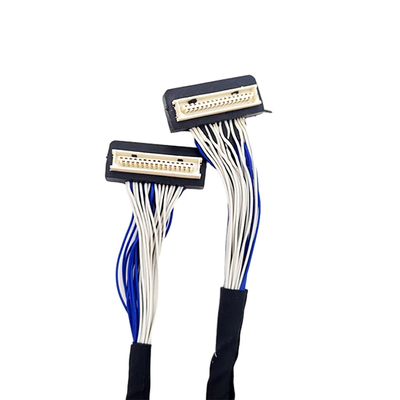 Kundenspezifisches LVDS Kabel DF9 31pin, Neigungs-Verbindungsstück-Art Flex Coaxial Cables 1mm