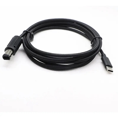 2m umsponnener Gamecube Mann Prüfer-Cable Types C USB 2,0 zum Mann 6pin