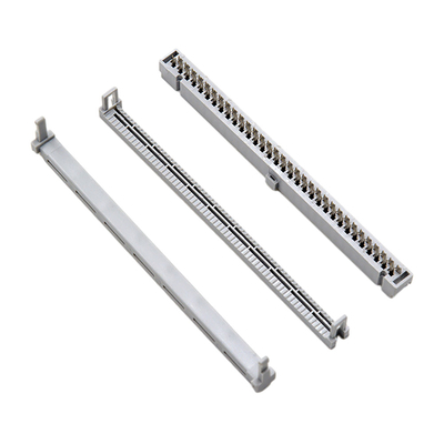 64 Verbindungsstück-einzelner Kontakt Gray Insulation For Flat Cable Pin 2,54 Millimeter IDC