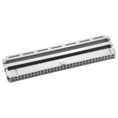 64 Verbindungsstück-einzelner Kontakt Gray Insulation For Flat Cable Pin 2,54 Millimeter IDC