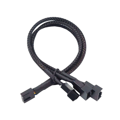 2.54mm Neigungs-Ampere-Verbindungsstück-Kabel-Aluminiumfolie-abgeschirmter Kabelbaum für PC Fan