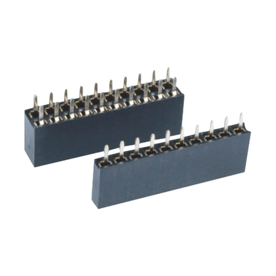Direkt-Rechtwinkel-PCB-Frauenanschluss 0,5 A bis 3 A durch Loch 2,54 mm 2,0 mm Abstand