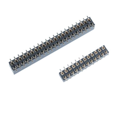 Weibliche Neigung einzelnes Doppelreihe 2P-40P PWB-Verbindungsstück SMTs Titel-2.54mm