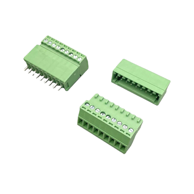Männlich weiblich Stecker-Terminal-Block-Anschluss 3,81mm Abstand 2-16 Pins Stecker in rechten Winkel vertikal