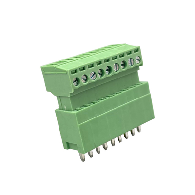 Männlich weiblich Stecker-Terminal-Block-Anschluss 3,81mm Abstand 2-16 Pins Stecker in rechten Winkel vertikal