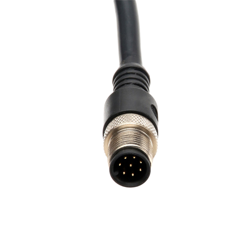 Rechtwinkliges elektrisches Drahtseil mit IP67 imprägniern M12 2 Pin 3 Pin 4 Pin Connector