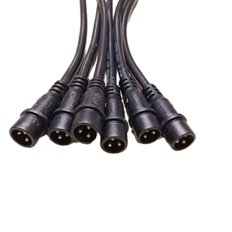1M Long Black Color Energie unter Verwendung der mehrpoligen wasserdichten M18 Kabel im Freien